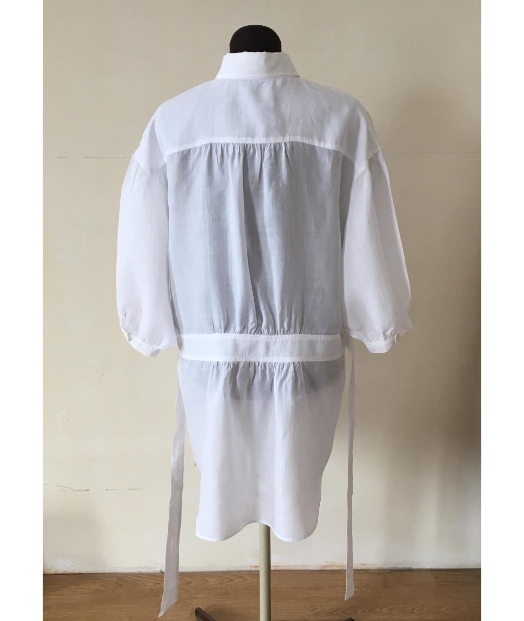 BURBERRY Белая хлопковая блузы, фото 6