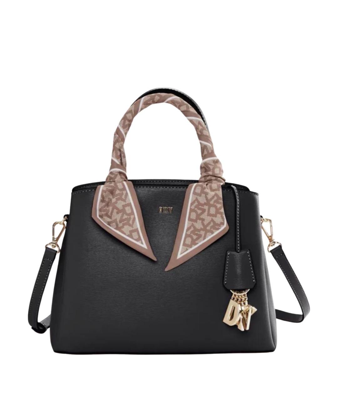 DKNY Черная сумка тоут из искусственной кожи, фото 1