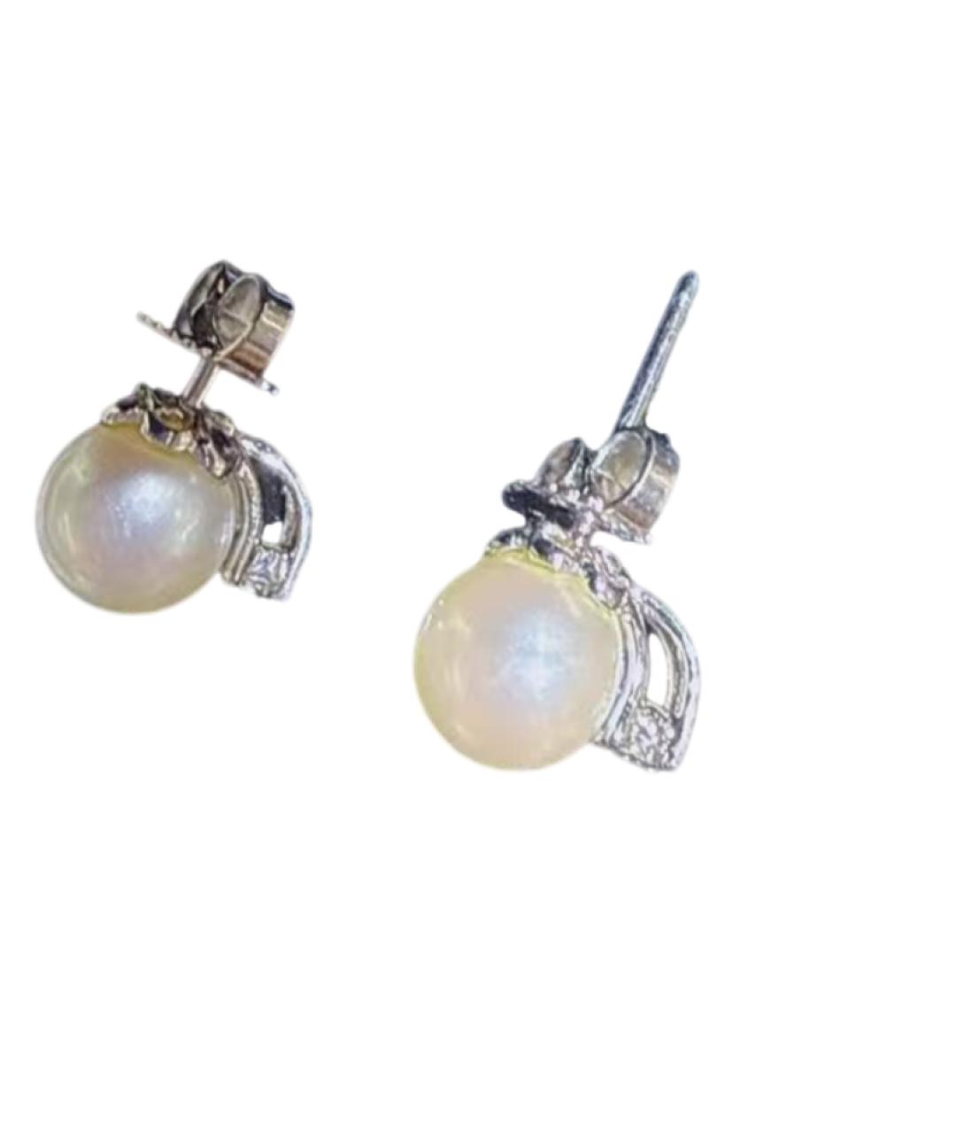 TIFFANY&CO Белые серьги, фото 2