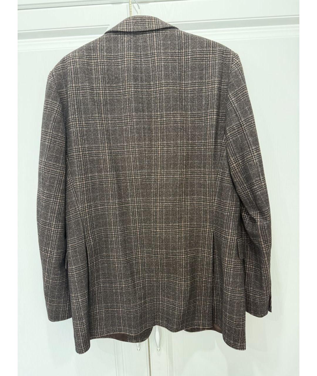 BURBERRY Коричневый шерстяной пиджак, фото 2