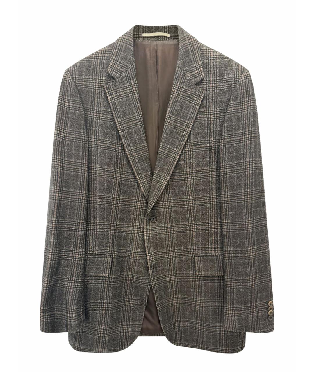 BURBERRY Коричневый шерстяной пиджак, фото 1