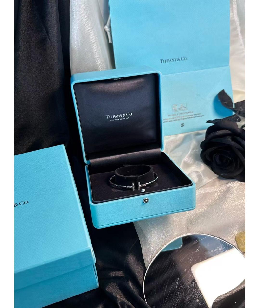 TIFFANY&CO Серебрянный браслет из белого золота, фото 2