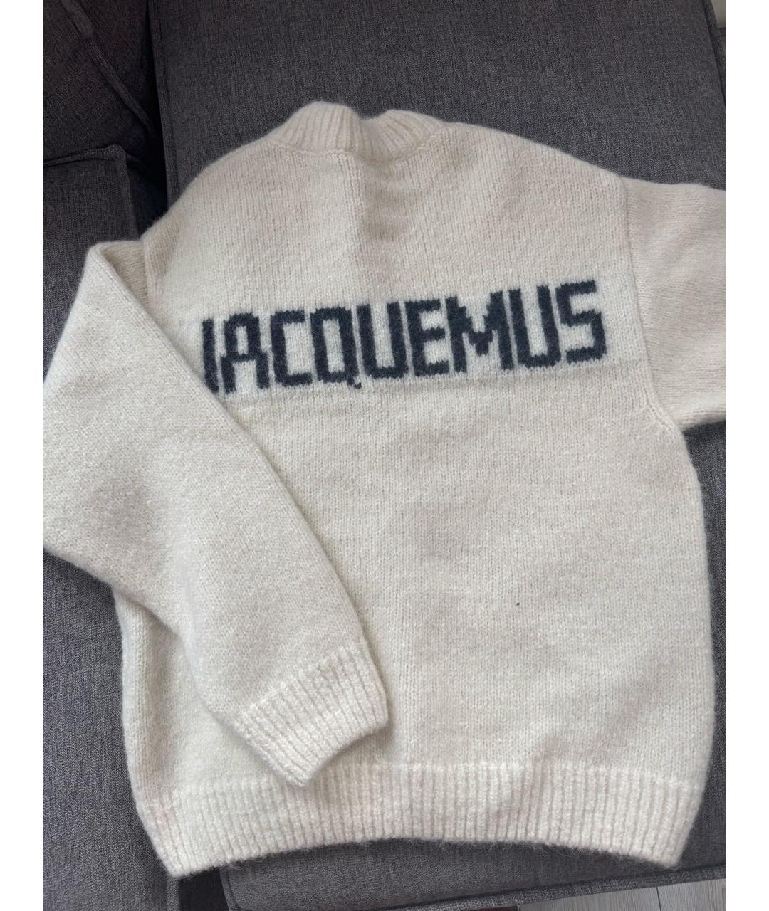 JACQUEMUS Белый шерстяной джемпер / свитер, фото 2