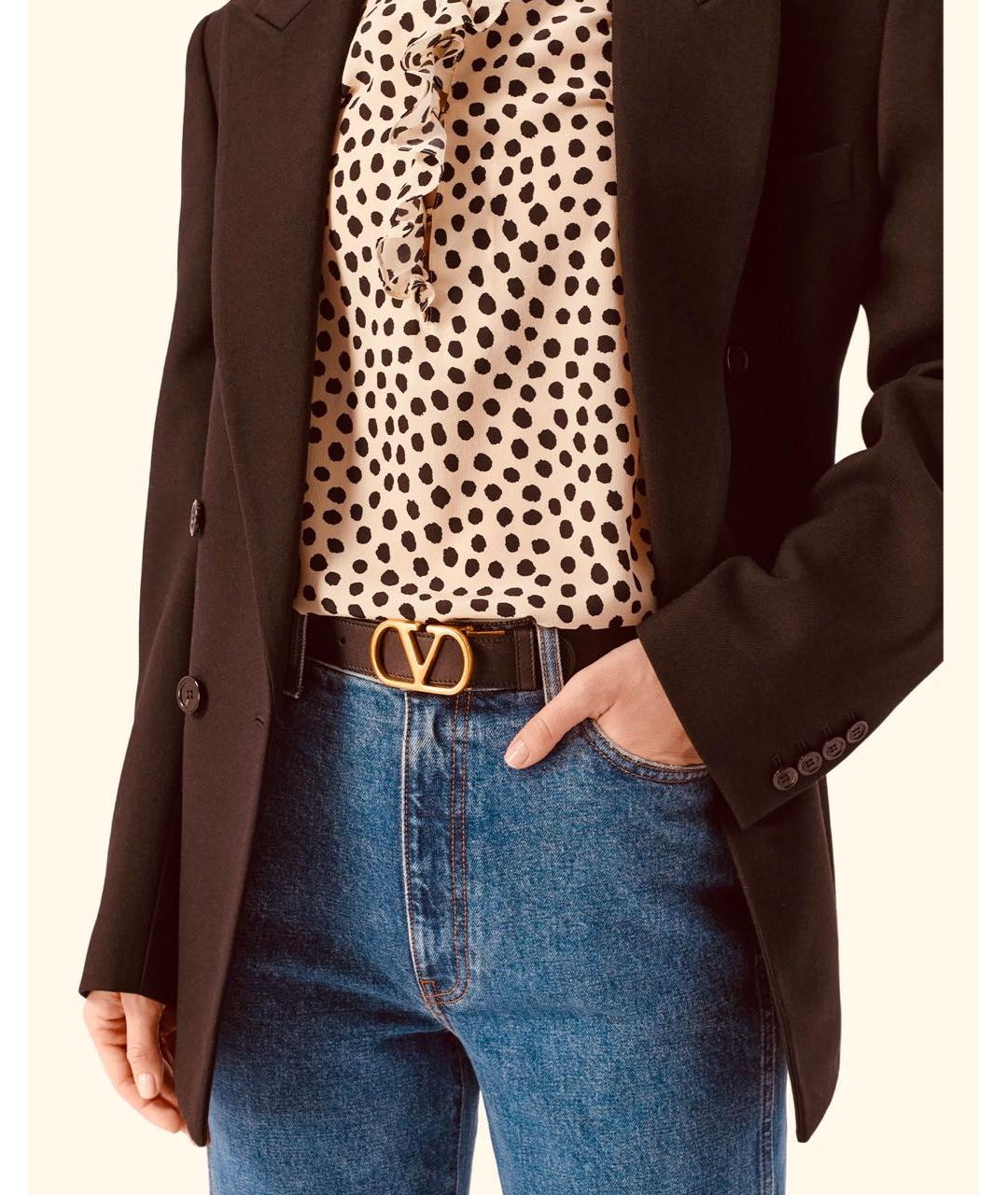 VALENTINO Коричневый кожаный ремень, фото 5