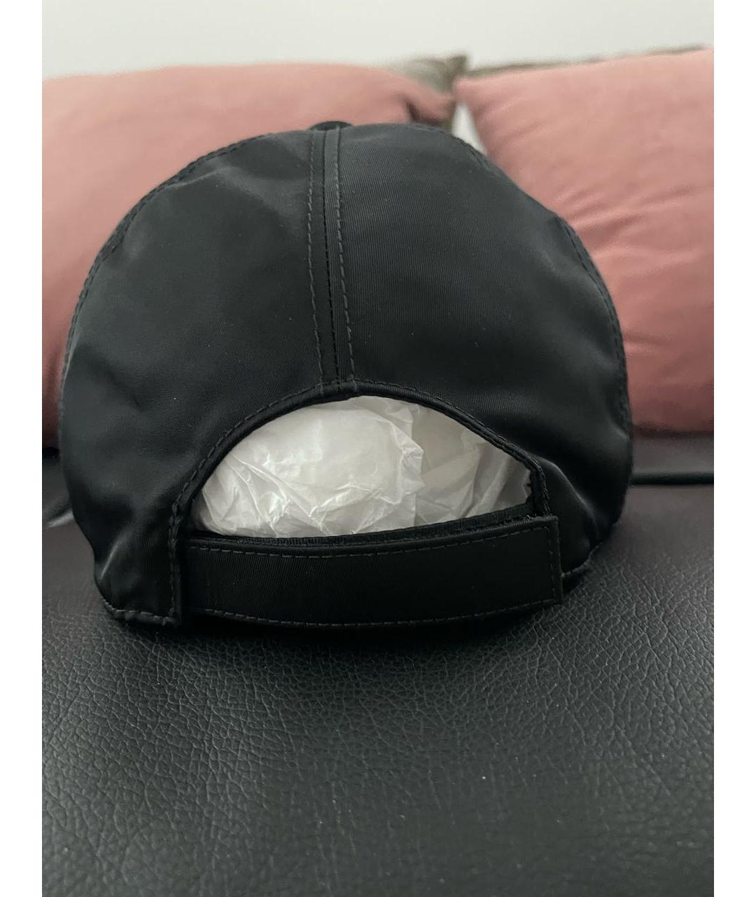 PRADA Черная синтетическая кепка, фото 3