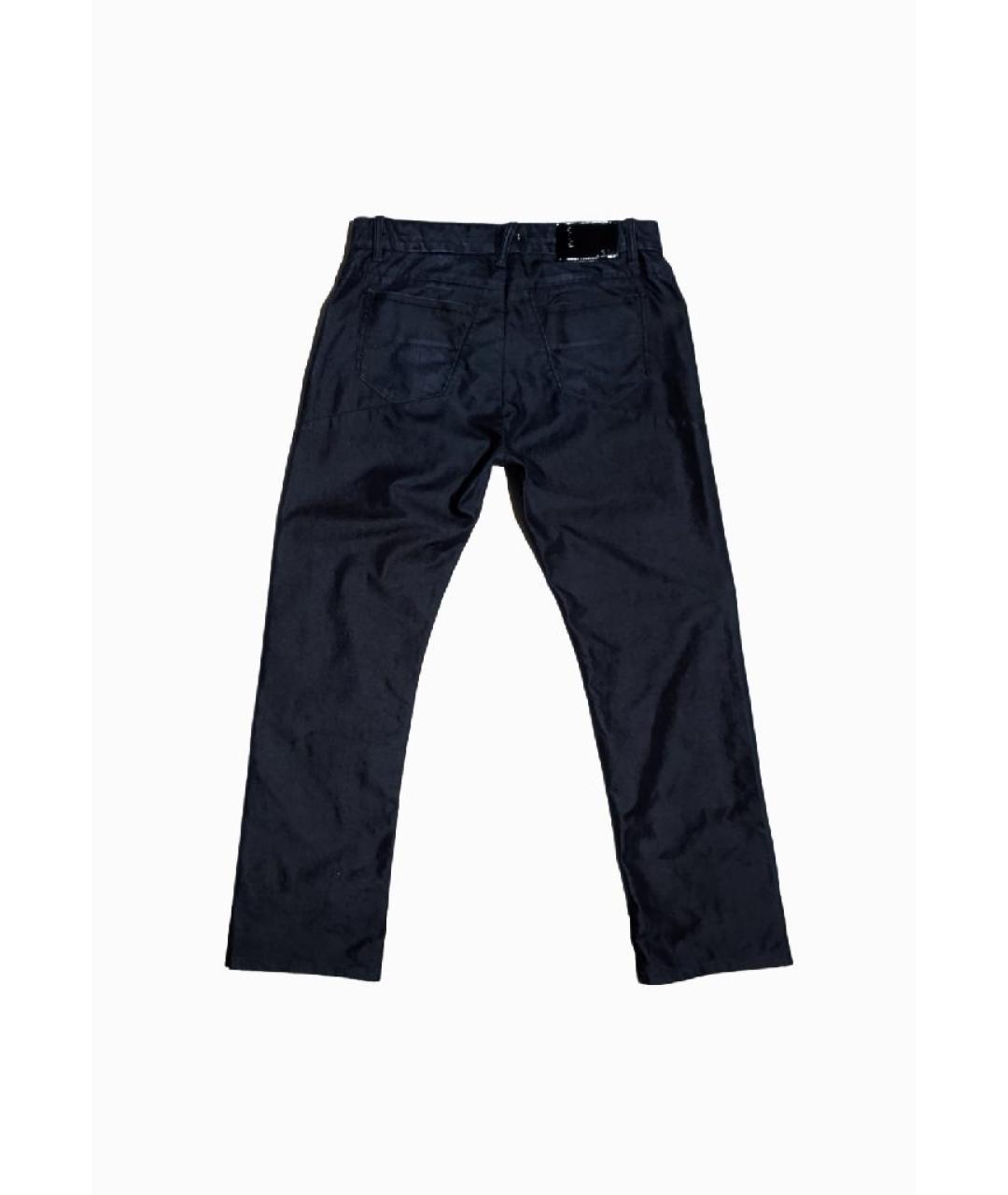 PAL ZILERI Темно-синие хлопко-полиэстеровые прямые джинсы, фото 2