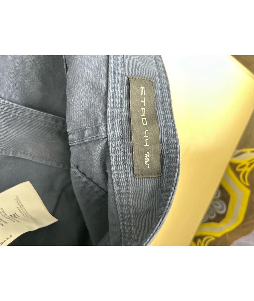 ETRO Синяя хлопковая юбка миди, фото 5