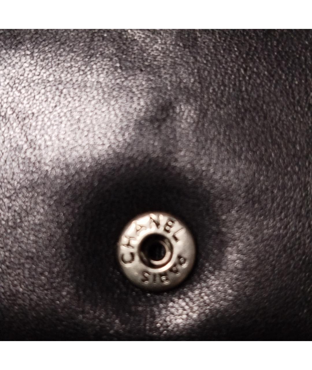 CHANEL Черная кожаная сумка через плечо, фото 4