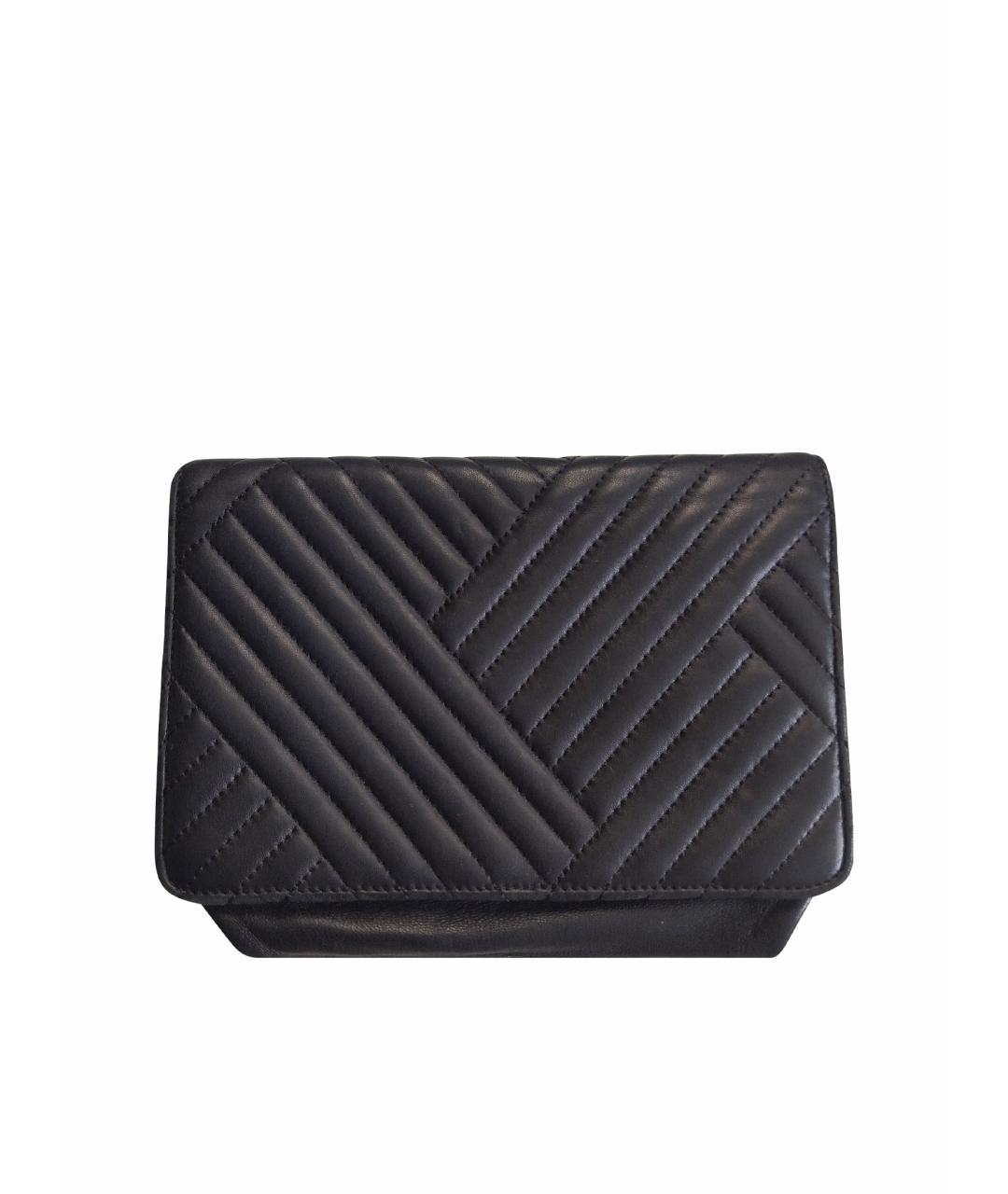 CHANEL Черная кожаная сумка через плечо, фото 1