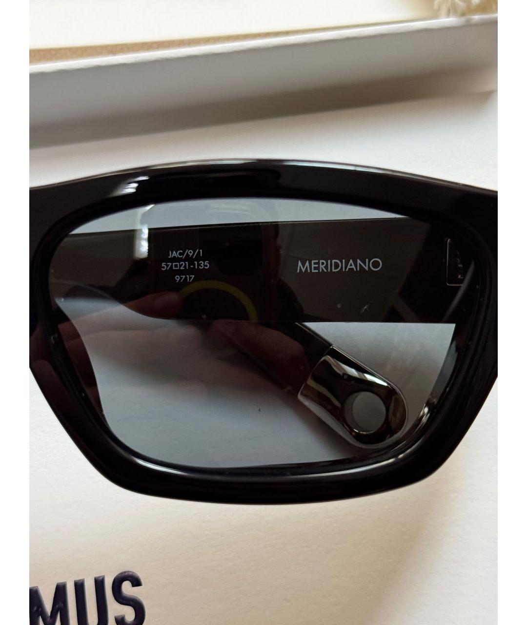 JACQUEMUS Черные пластиковые солнцезащитные очки, фото 4