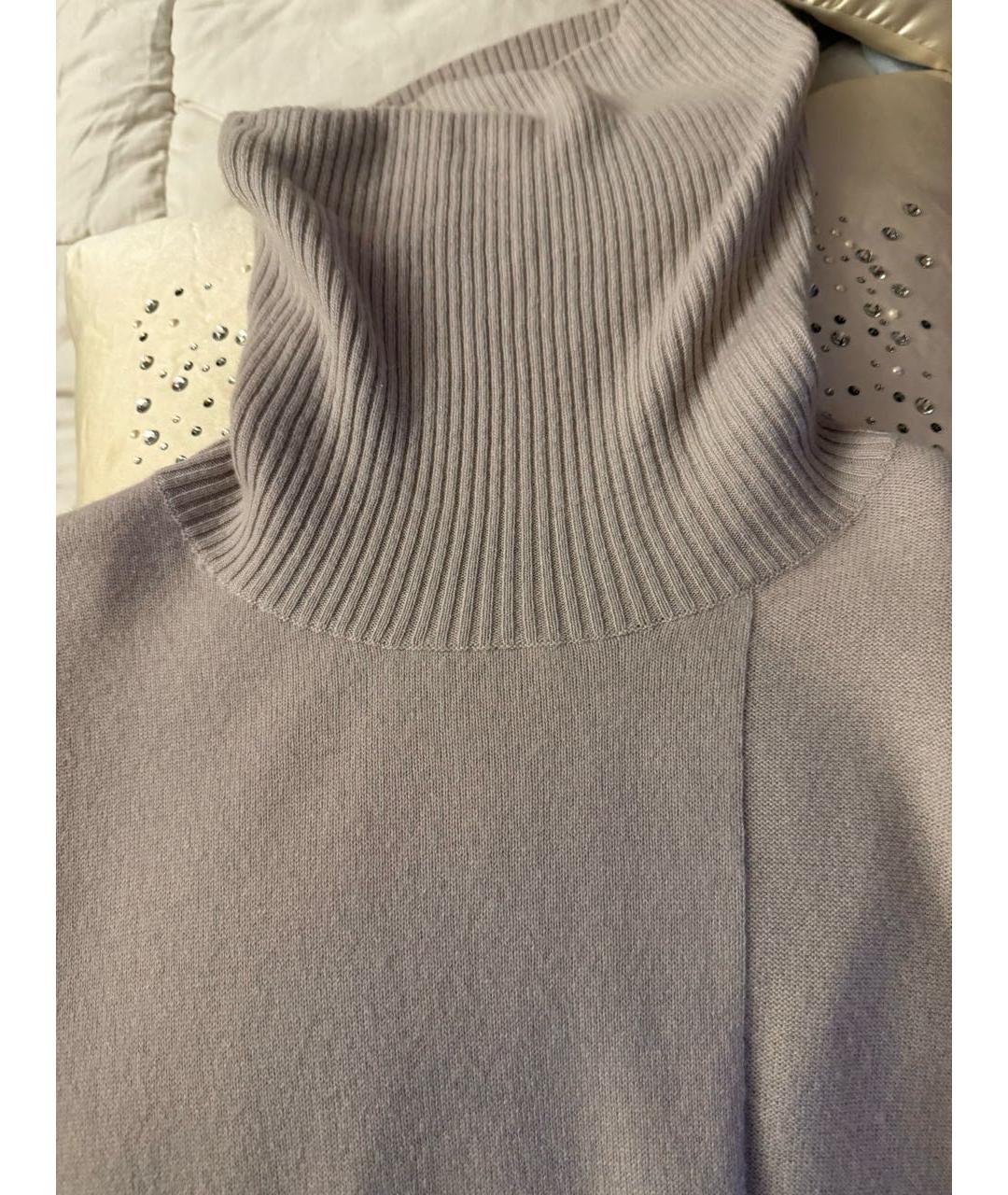 LORO PIANA Серое кашемировое повседневное платье, фото 7