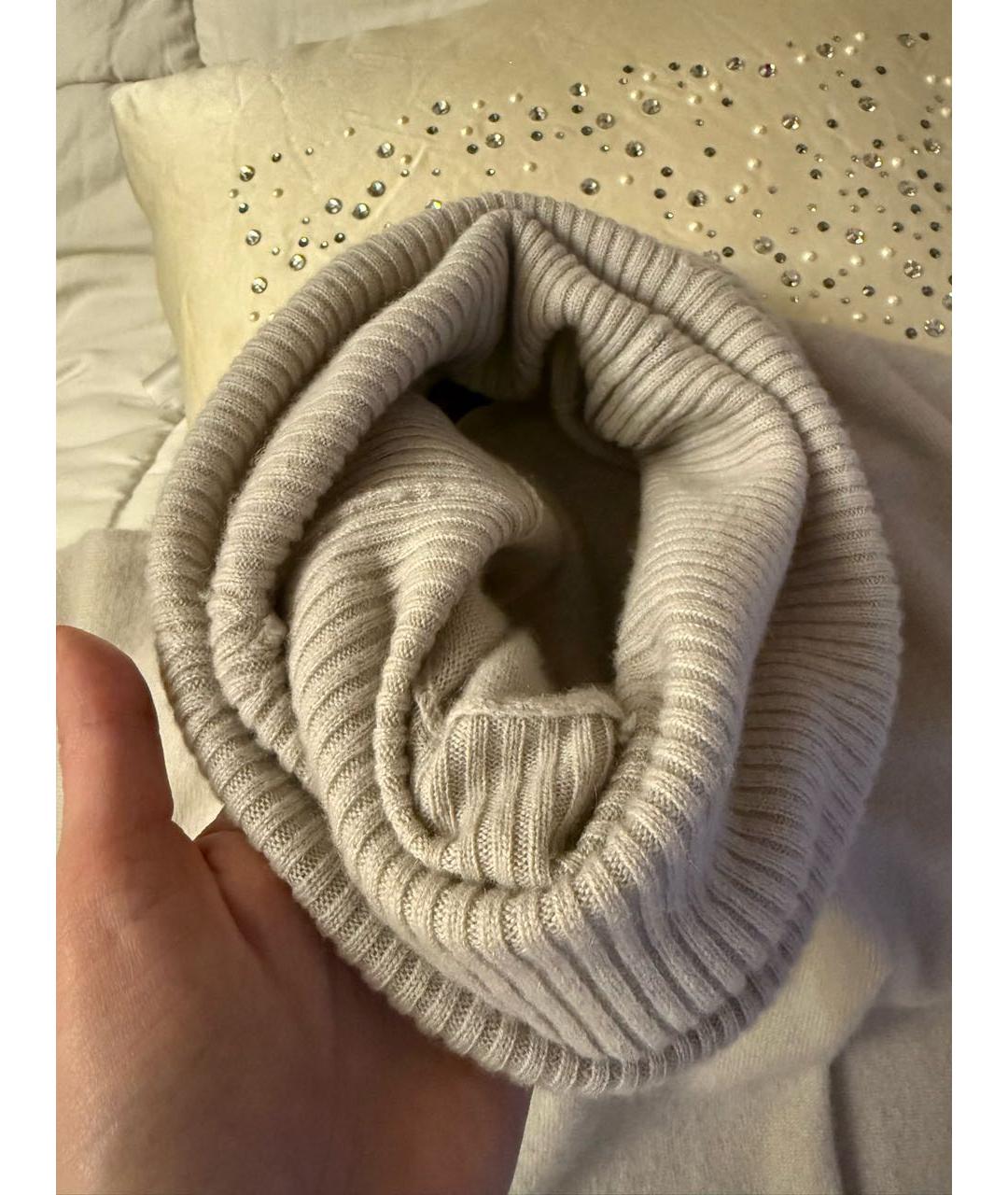 LORO PIANA Серое кашемировое повседневное платье, фото 6