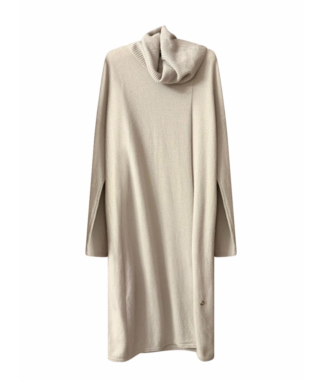 LORO PIANA Серое кашемировое повседневное платье, фото 1