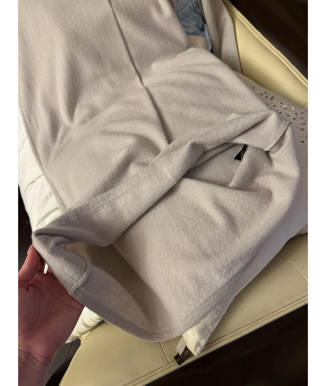 LORO PIANA Серое кашемировое повседневное платье, фото 8