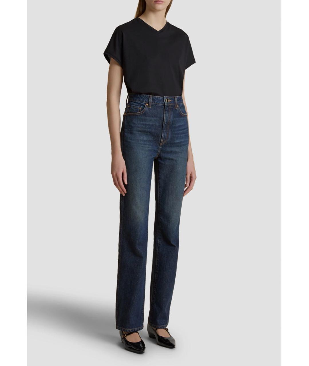 KHAITE Темно-синие прямые джинсы, фото 3