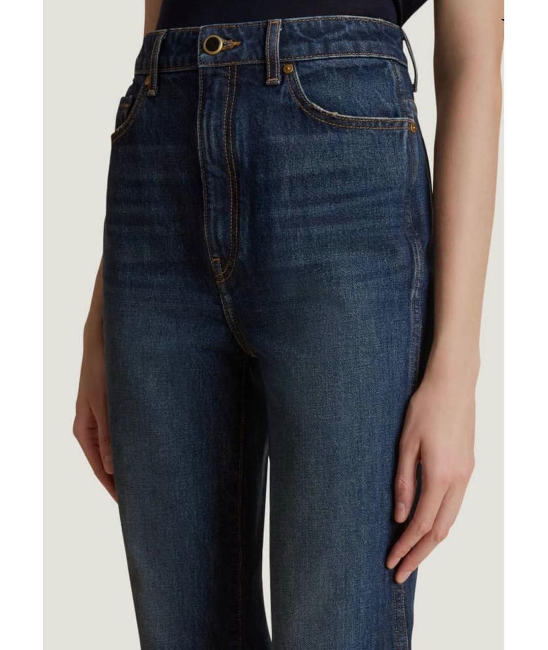 KHAITE Темно-синие прямые джинсы, фото 4