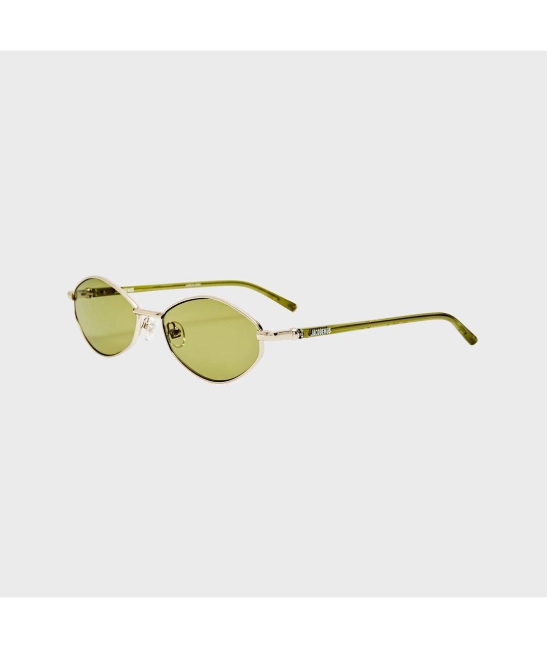 JACQUEMUS Зеленые металлические солнцезащитные очки, фото 7