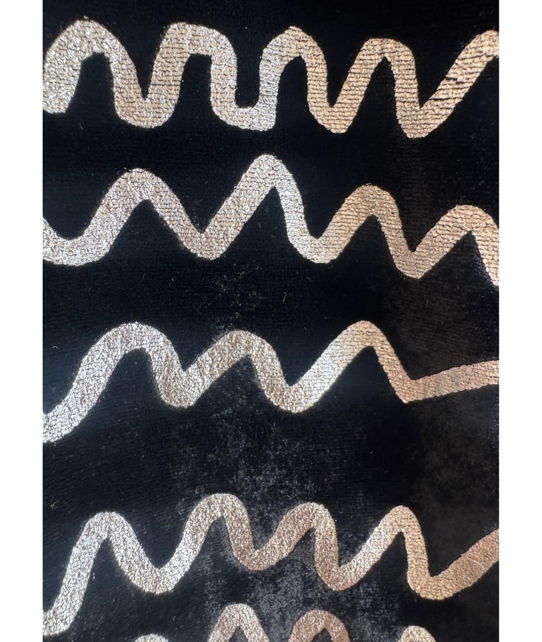 EMPORIO ARMANI Черная бархатная юбка мини, фото 3