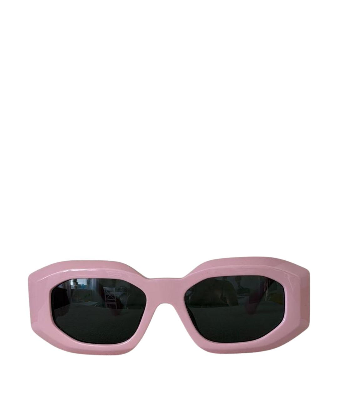 VERSACE Розовые пластиковые солнцезащитные очки, фото 1
