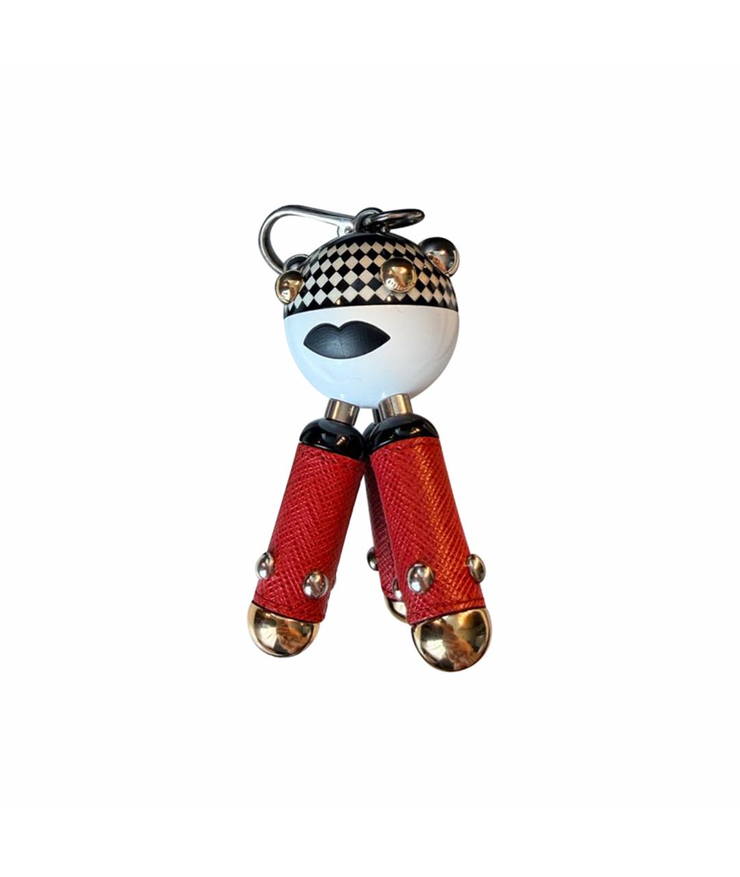 PRADA Белый брелок, фото 1