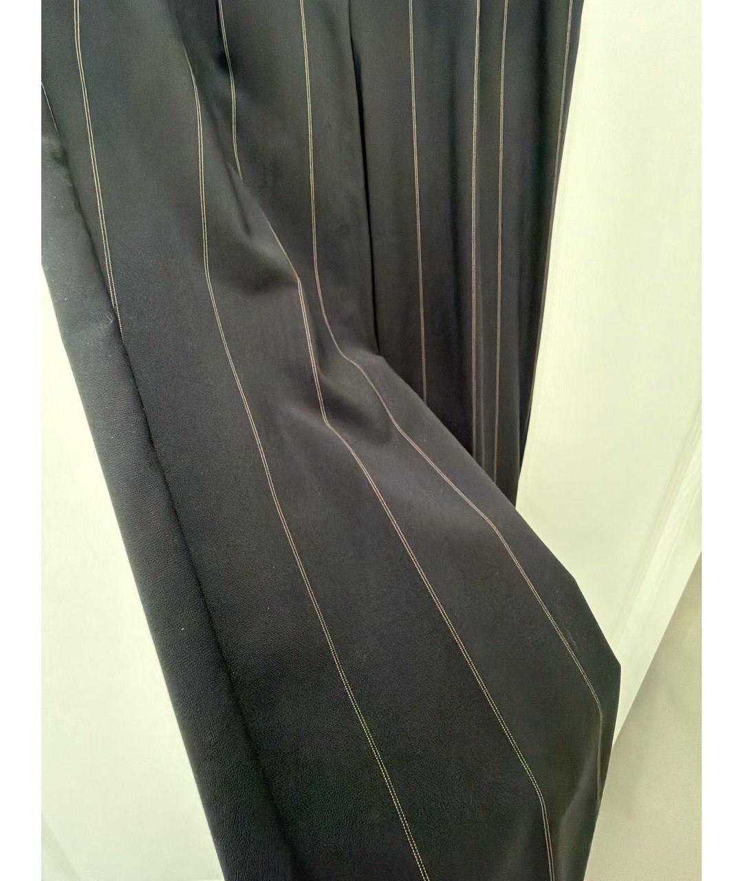 MAX&CO Темно-синие шерстяные прямые брюки, фото 4