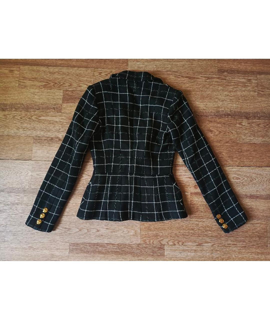 ELISABETTA FRANCHI Черный жакет/пиджак, фото 2