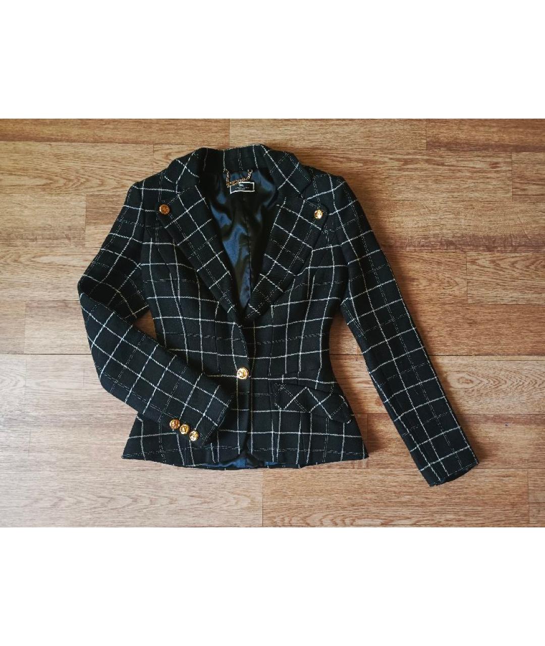 ELISABETTA FRANCHI Черный жакет/пиджак, фото 7