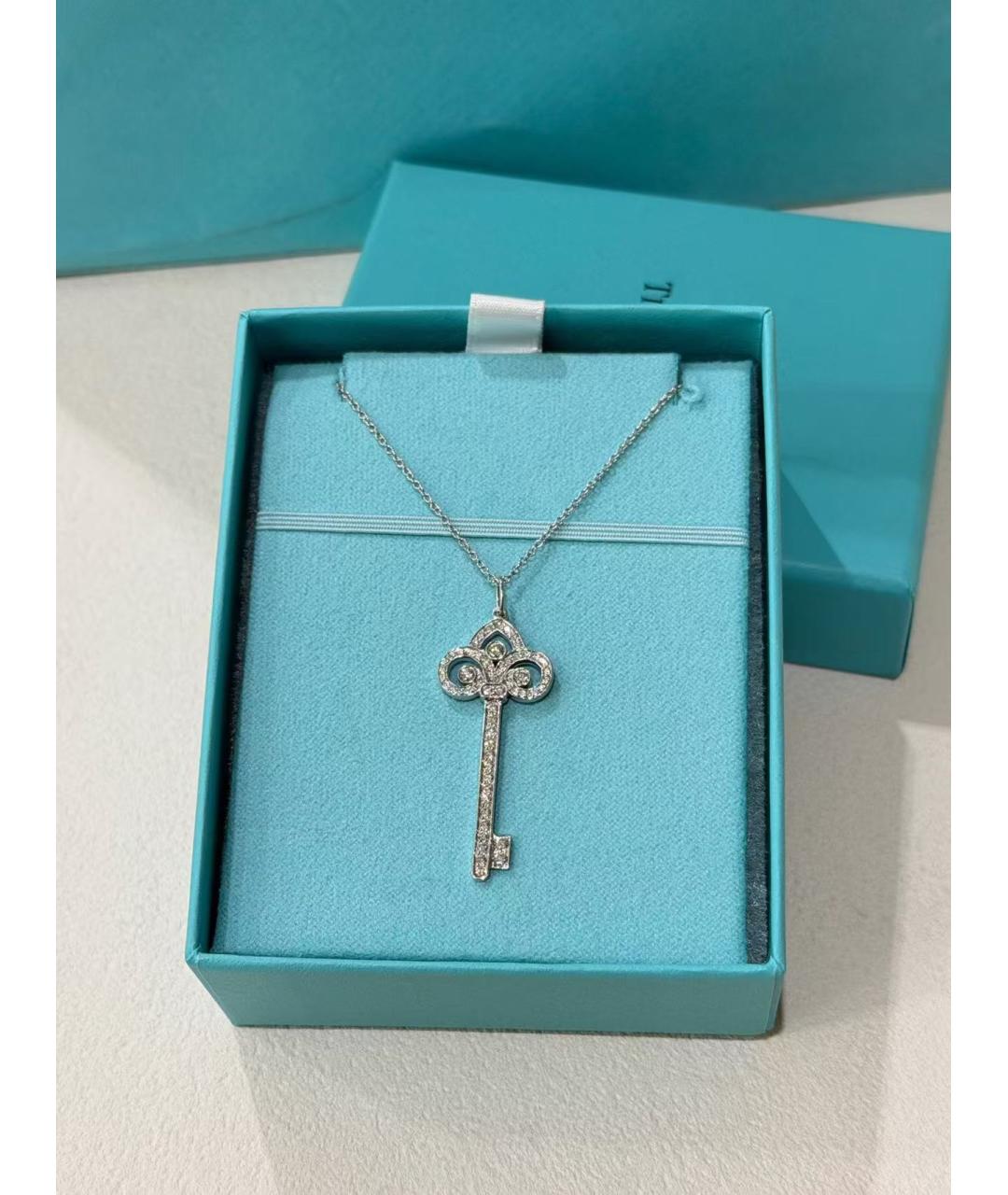 TIFFANY&CO Серебряное колье из белого золота, фото 2