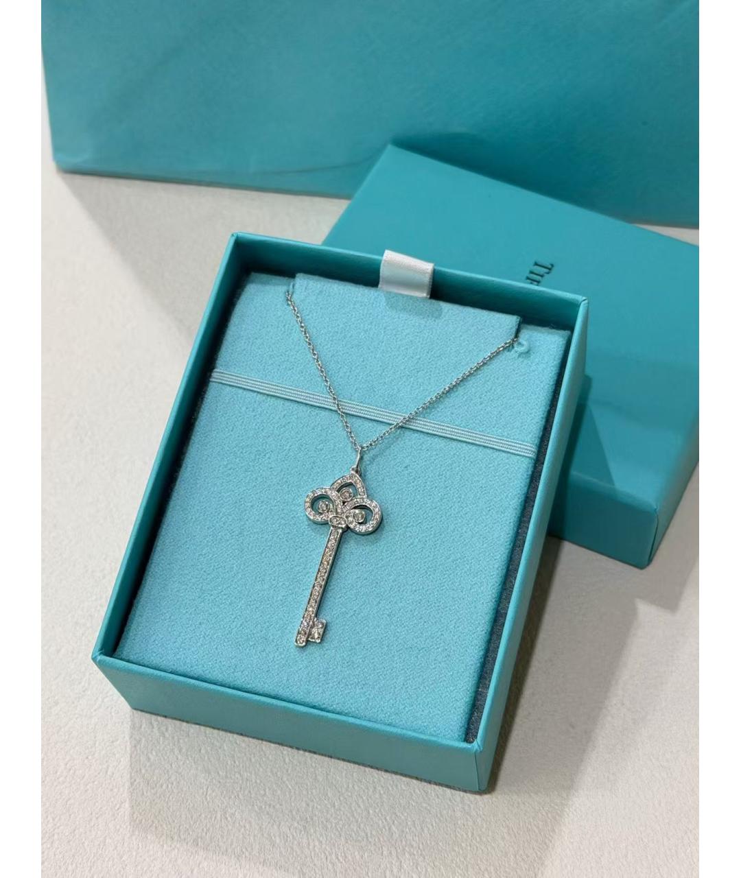 TIFFANY&CO Серебряное колье из белого золота, фото 3