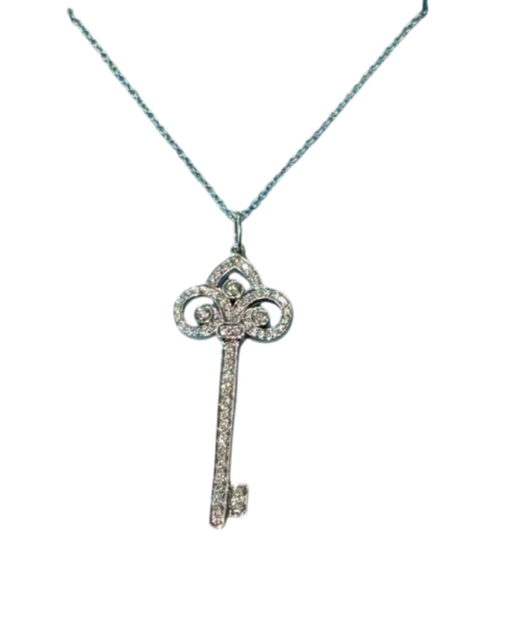 TIFFANY&CO Серебряное колье из белого золота, фото 1