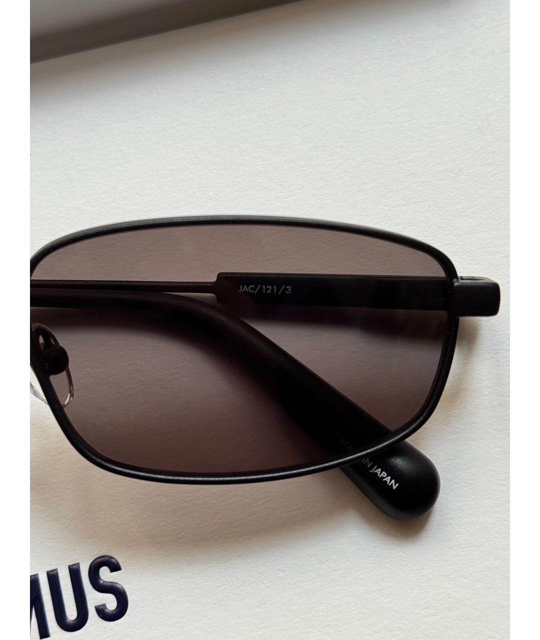 JACQUEMUS Черные металлические солнцезащитные очки, фото 5