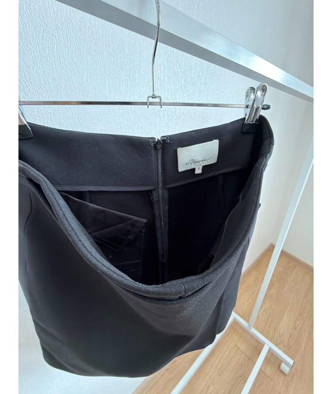 3.1 PHILLIP LIM Черная юбка-шорты, фото 3