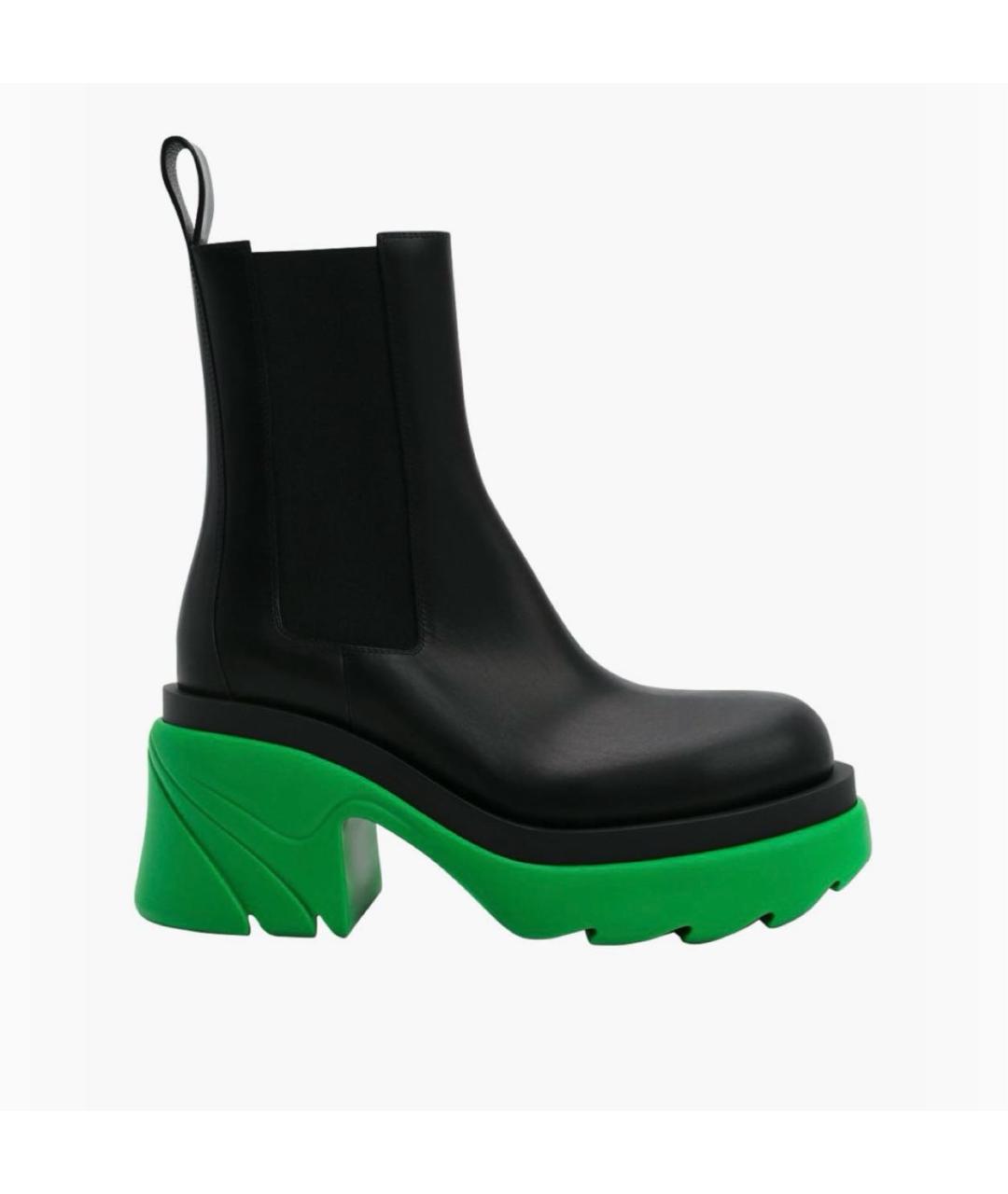 BOTTEGA VENETA Черные кожаные ботинки, фото 5