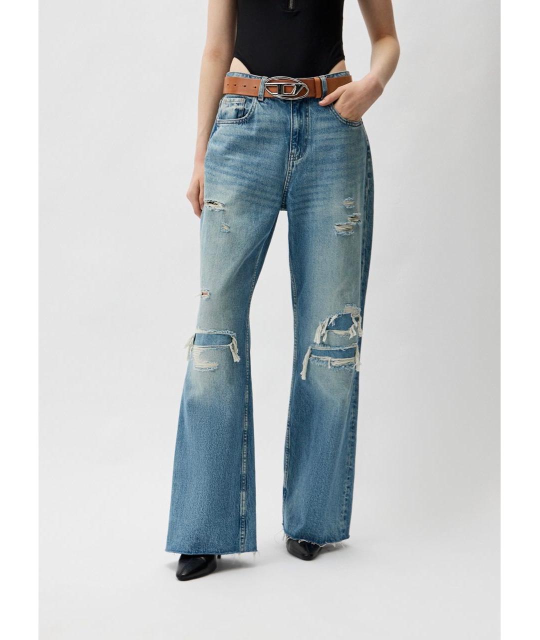 DIESEL Коричневый кожаный ремень, фото 5