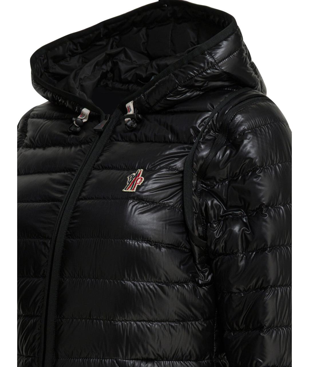 MONCLER GRENOBLE Черный полиамидовый пуховик, фото 3