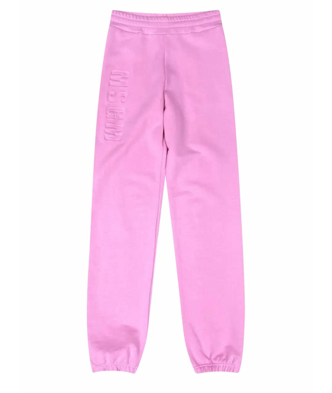 MSGM Розовые хлопковые спортивные брюки и шорты, фото 1