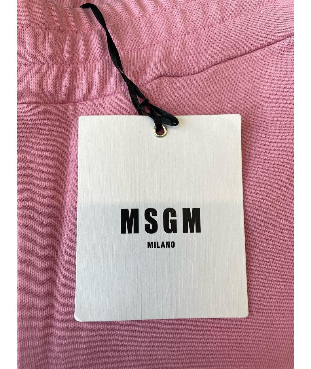 MSGM Розовые хлопковые спортивные брюки и шорты, фото 4