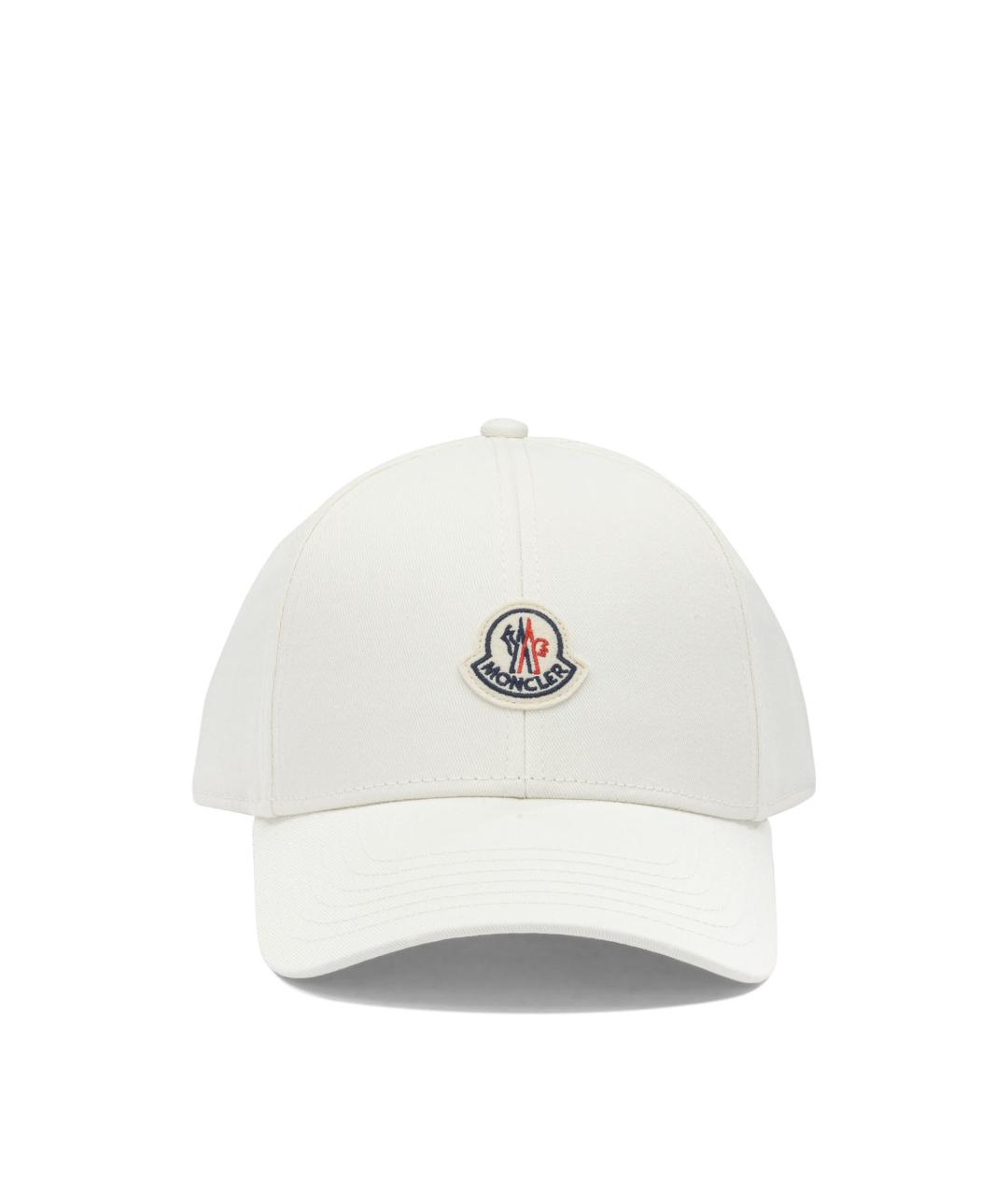 MONCLER Белая хлопковая кепка/бейсболка, фото 1