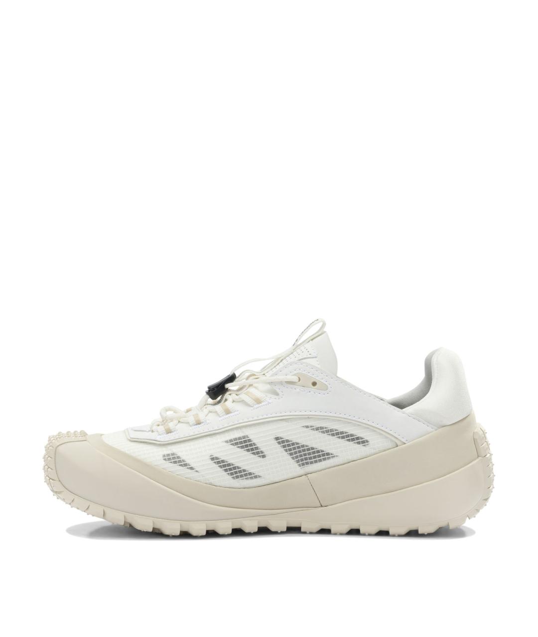 MONCLER Белые текстильные кроссовки, фото 3