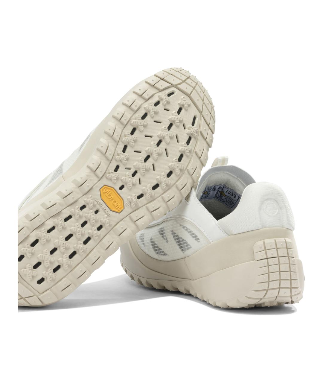 MONCLER Белые текстильные кроссовки, фото 5