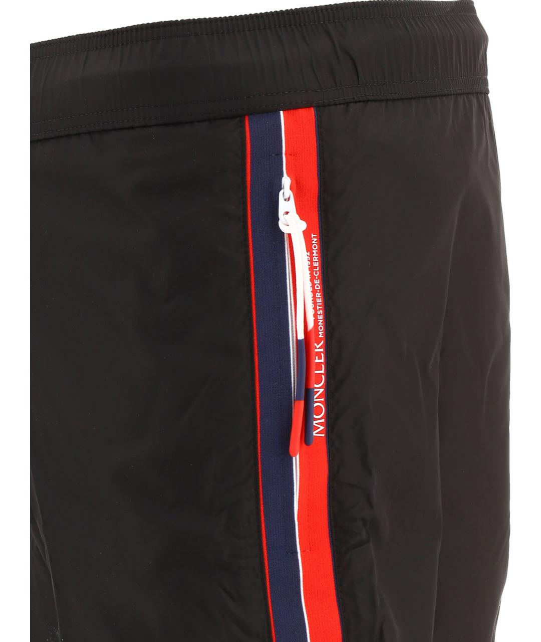 MONCLER Черные полиамидовые шорты, фото 4