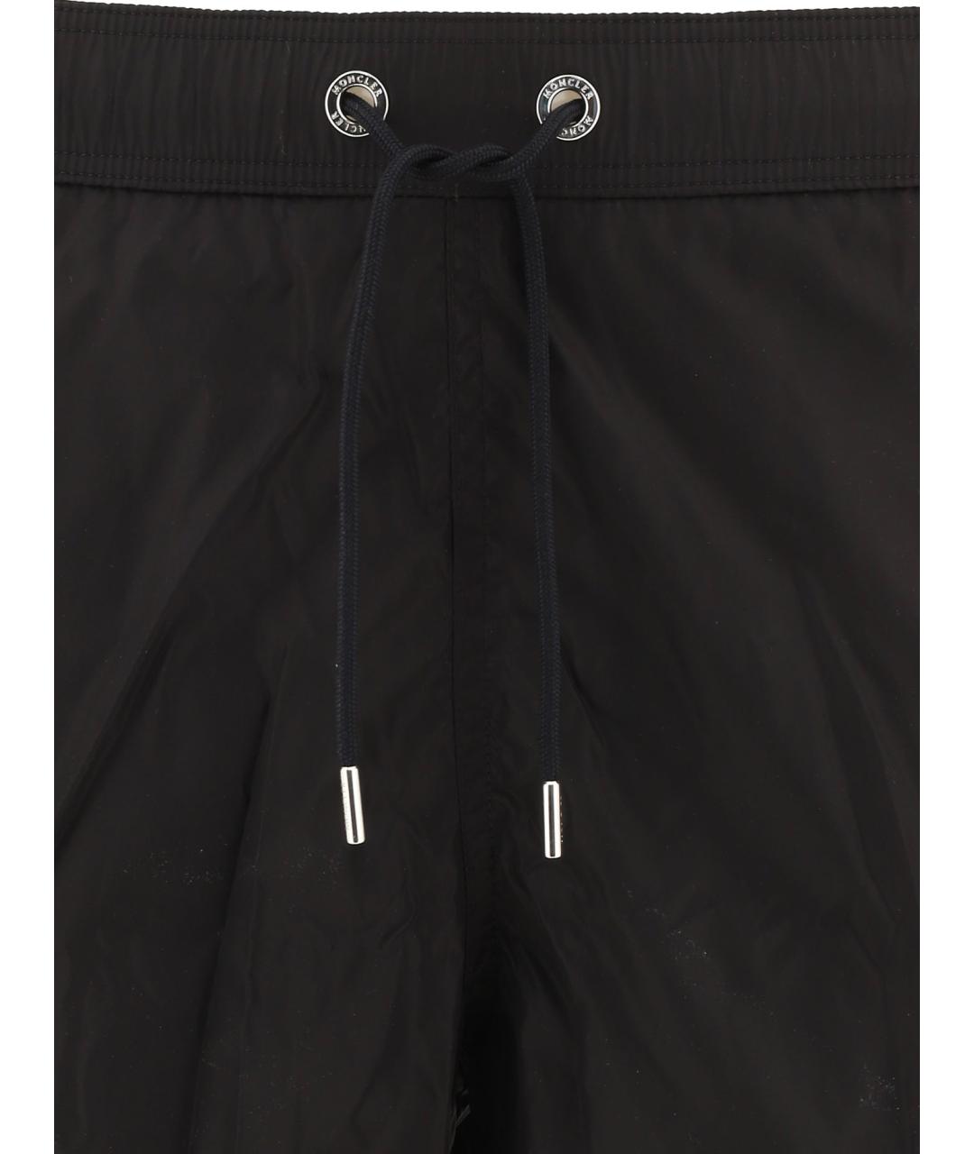 MONCLER Черные полиамидовые шорты, фото 3