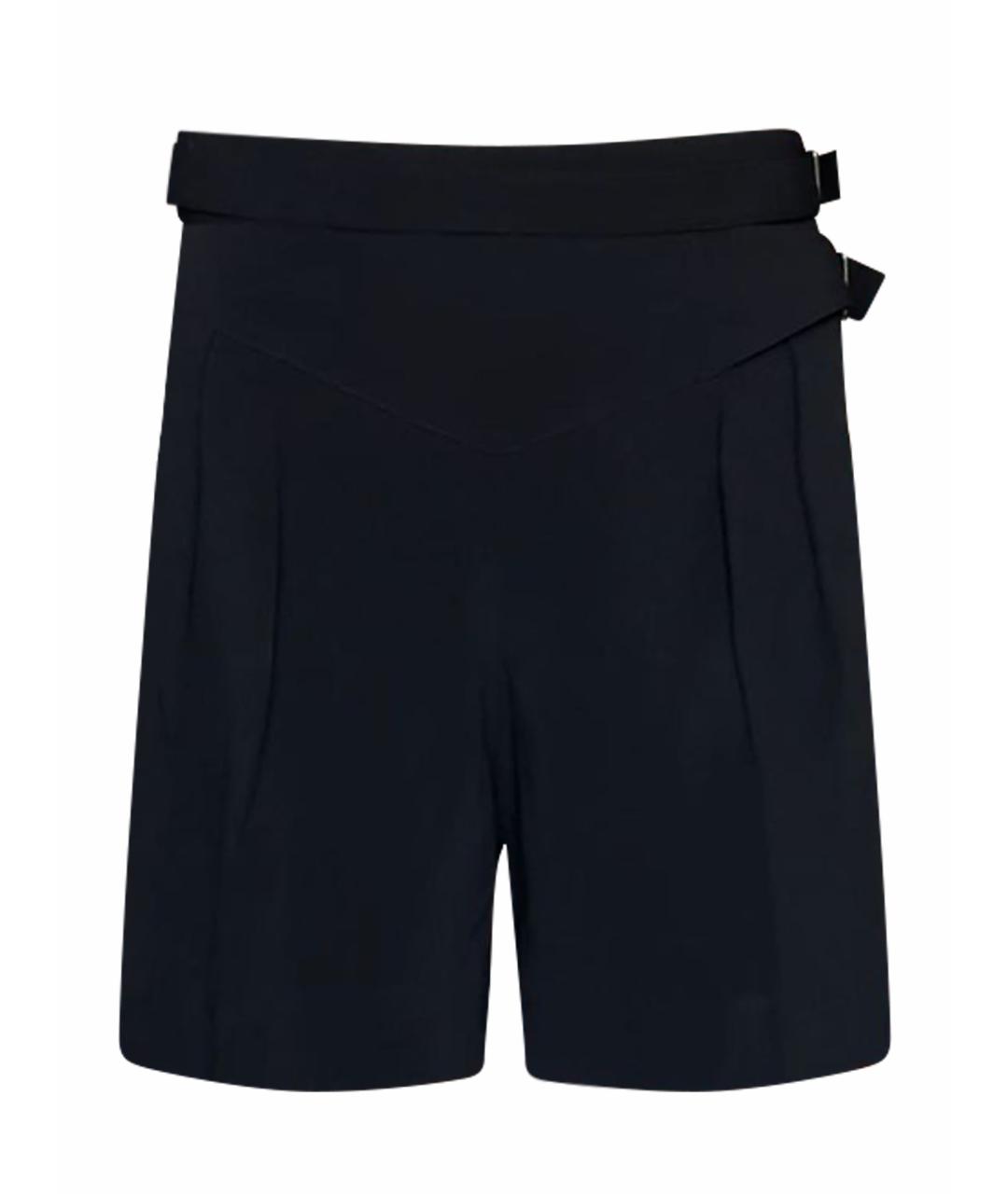 RED VALENTINO Черные ацетатные шорты, фото 1