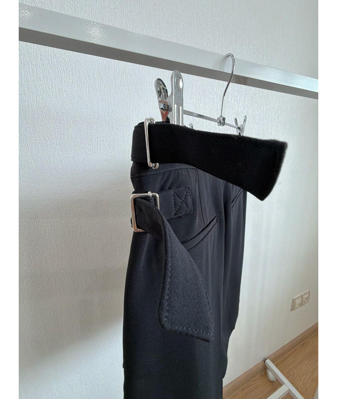 RED VALENTINO Черные ацетатные шорты, фото 5