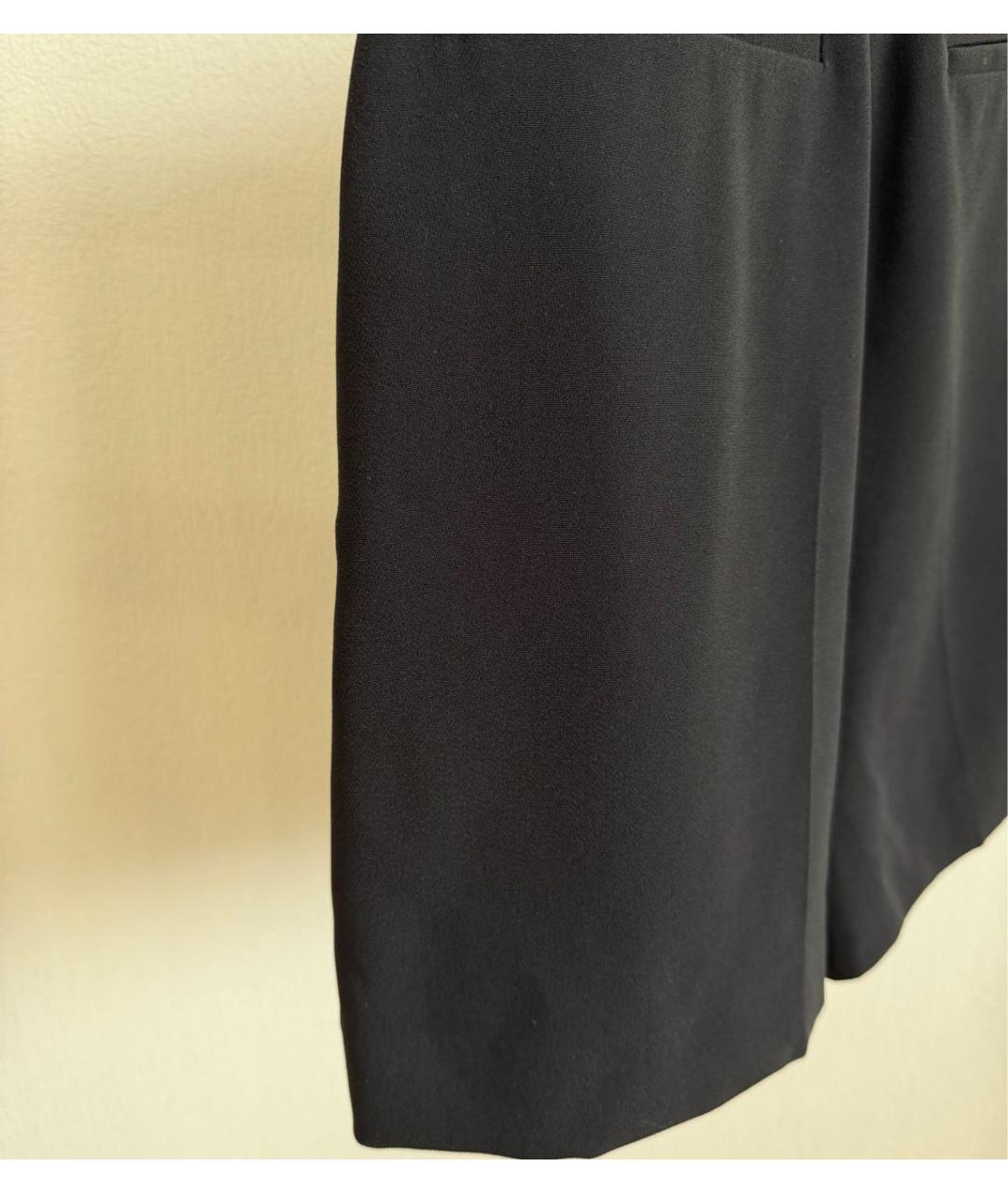 RED VALENTINO Черные ацетатные шорты, фото 4