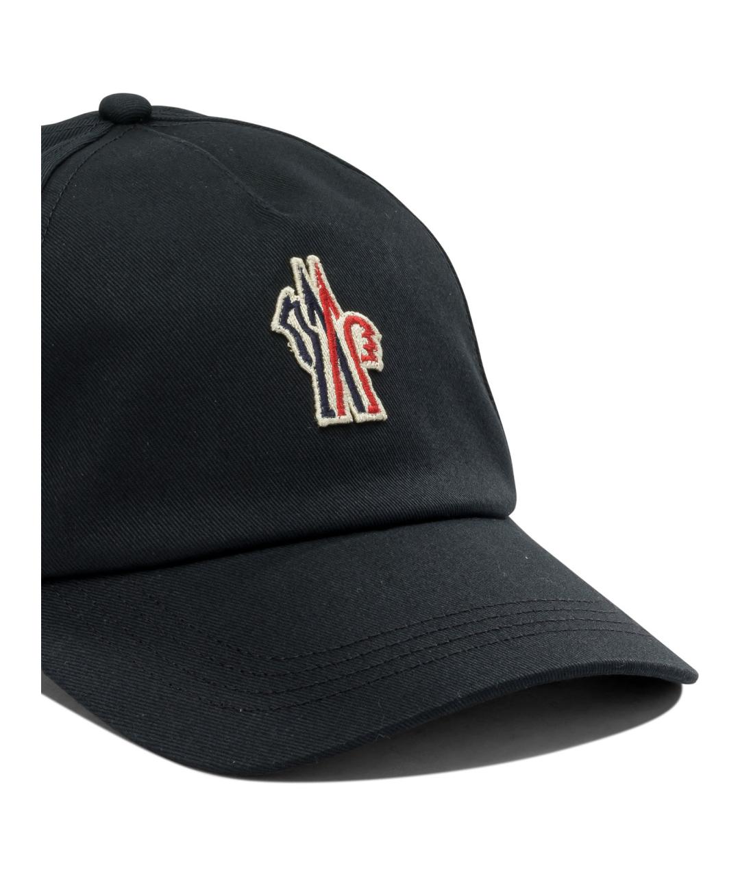 MONCLER GRENOBLE Черная хлопковая кепка/бейсболка, фото 4