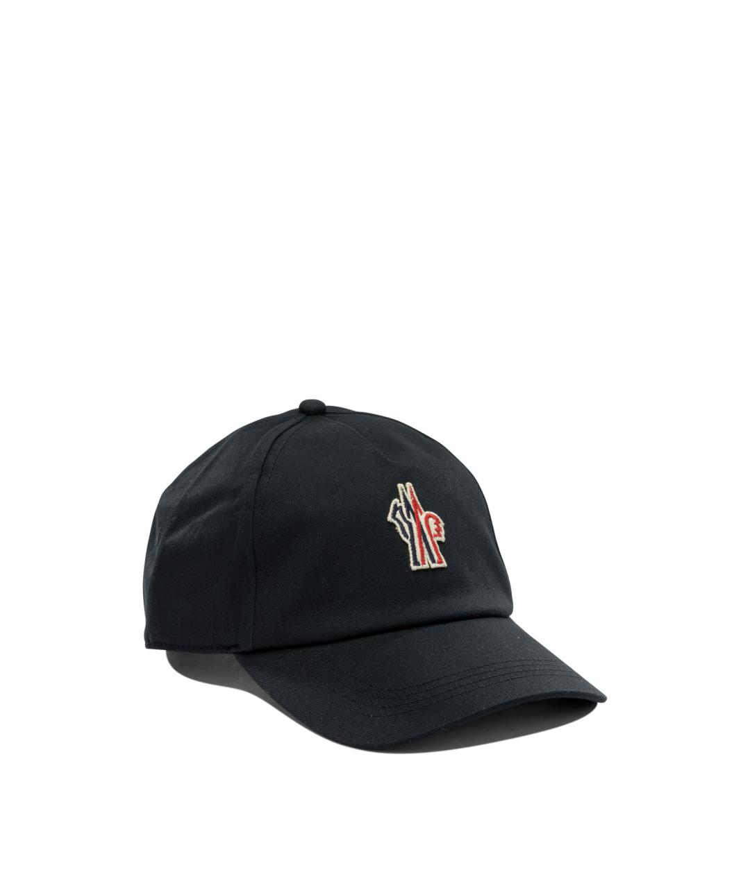 MONCLER GRENOBLE Черная хлопковая кепка/бейсболка, фото 2