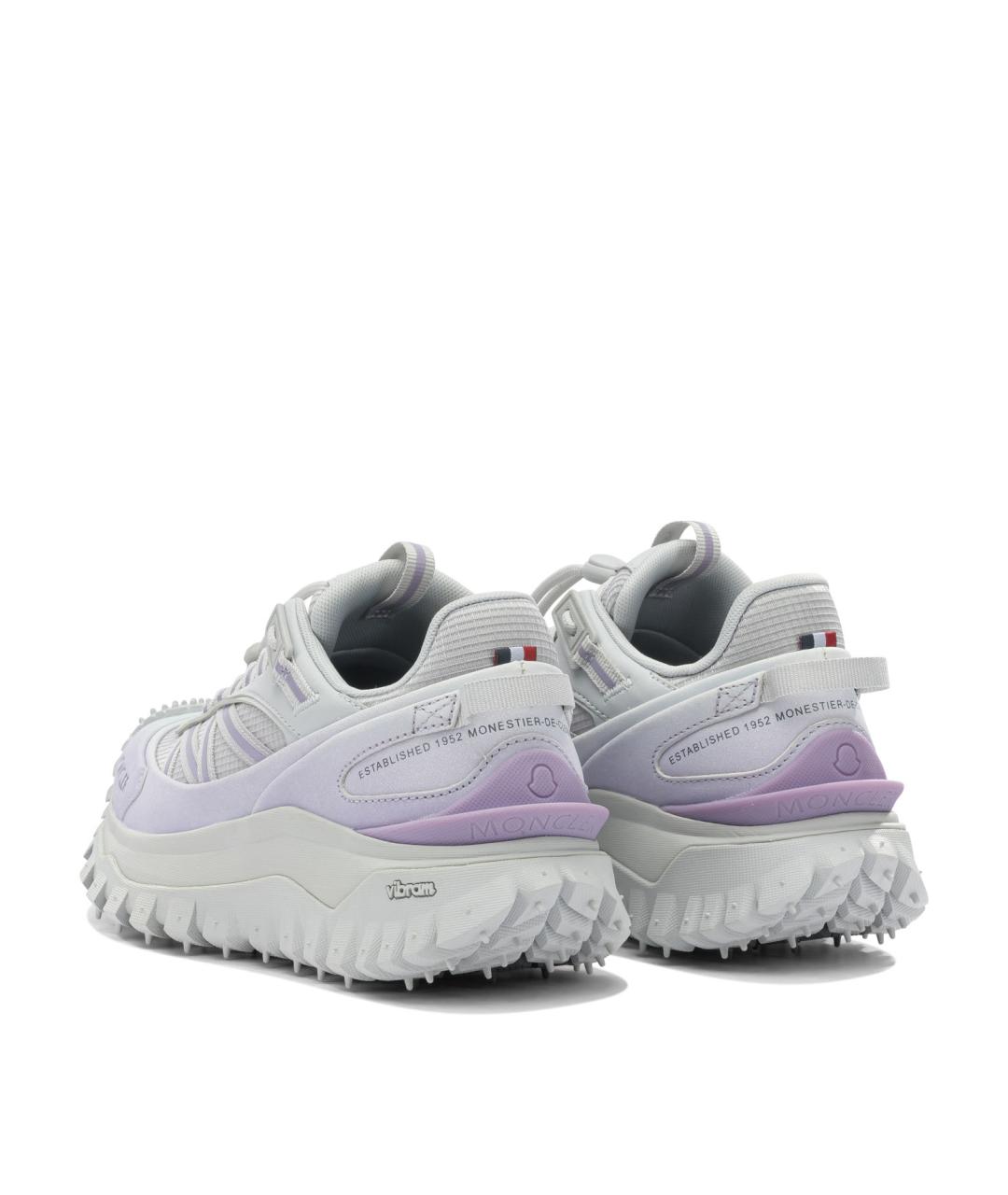 MONCLER Фиолетовые текстильные кроссовки, фото 4