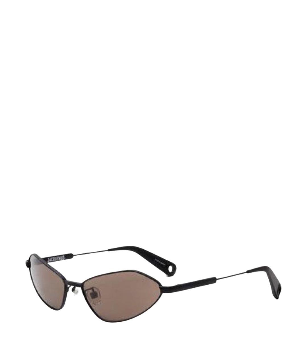 JACQUEMUS Черные металлические солнцезащитные очки, фото 1