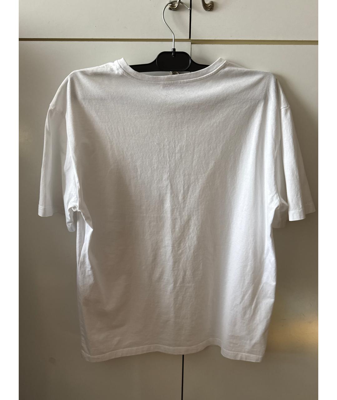 ALEXANDER MCQUEEN Белая хлопковая футболка, фото 2